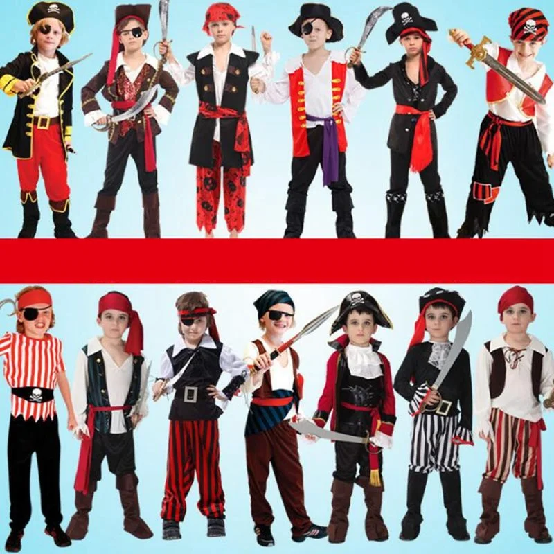 Карнавальный костюм на Хэллоуин для девочек, детские костюмы пиратов, Fantasia Infantile, одежда для костюмированной вечеринки для мальчиков
