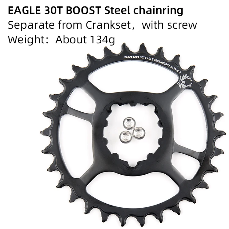 SRAM 12 S 12 speed NX SX EAGLE Chainring 30T 32T 34T стальная цепь колеса отдельно от шатуны 6 мм 3 мм смещение BOOST - Цвет: 30T 3mm offset BOOST