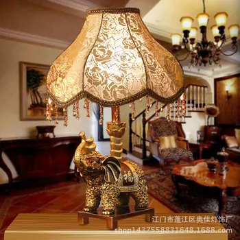 

TUDA Free Shipping Elephant Mascot Desk Lamp Household Decoration KTV Bar Table Lamps Lanterns Villa Desktop Vintage Table Lamps