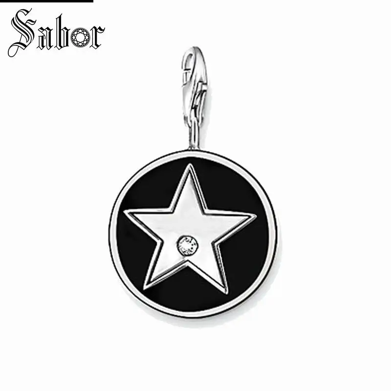 

thomas Hollywood Star Charm Pendant, gifts womens Jewelry For Women Men,2019 925 Sterling Silver Gift Fit Bracelet charms