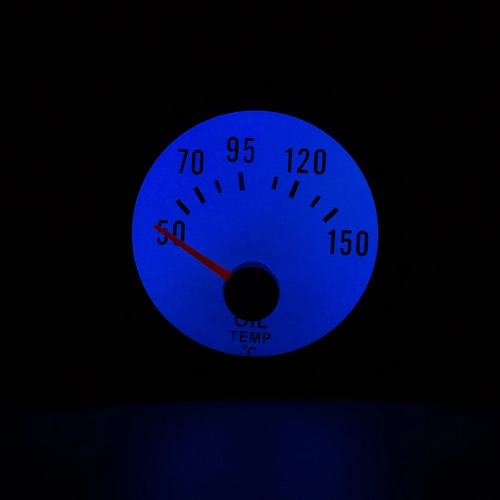 CNSPEED " 52 мм Автомобильный датчик температуры масла 50-150цельсия 12 в автомобильный термометр масла с датчиком синий светодиодный Автомобильный датчик YC100013
