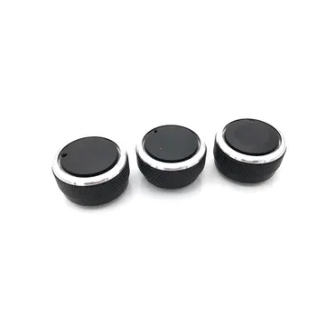 

For Kia Rio 3pcs/set Air Conditioning Knob Aluminum Alloy AC Knob Heat Control Button Accessories
