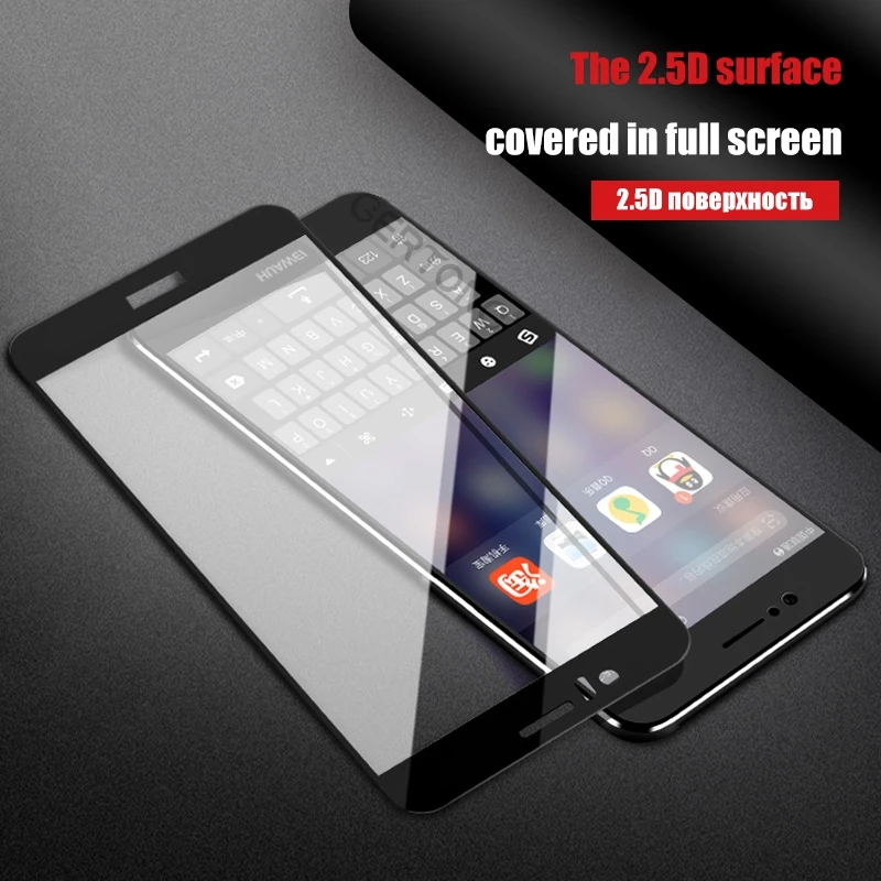 2.5D полностью закаленное стекло для huawei P20 Pro Lite Y6 Y9 Lite Y7 honor 7C Nova 3E 2S 2i P Smart Cover, Защитная пленка для экрана