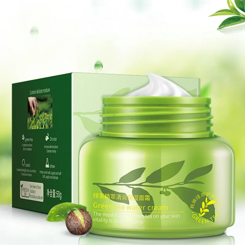 ROREC, 50 г, зеленый чай, эссенция, увлажняющий крем для лица, питательный дневной крем, антивозрастной, нестареющий, увлажняющий, подтягивающий, укрепляющий крем для лица