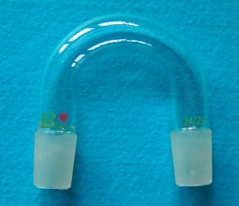 24/40,U Shape Glass Connecting Adapter,Distilliing Tube,Both Cone Joint
