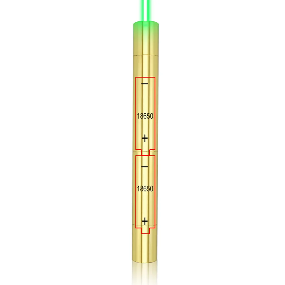 CWLASER высокое Мощность 5-в-1 520nm Foucusable Зеленая лазерная указка+ защитные очки с роскошный чехол(2*18650 батареи)(Медь