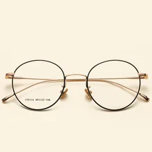 Полная оправа металлическая Женская стильная оправа для очков металлические оптические очки с круглой оправой студенческие очки Рамка NX