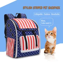 KIMHOME сумки для собак для маленьких собак складной наплечный рюкзак для переноски щенков переносная полосатая сумка для домашних животных для средних собак кошек