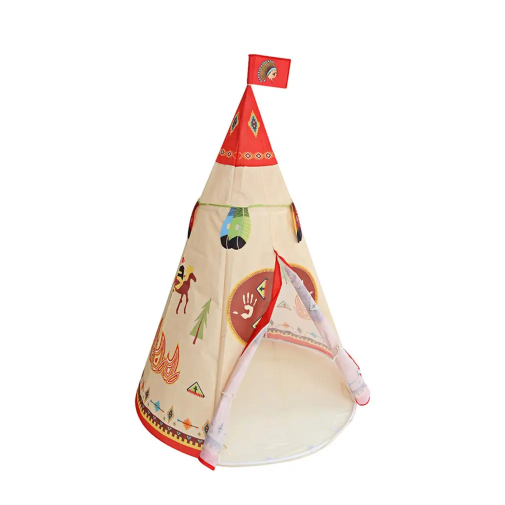 

Portable Indian Tent Fairy Children's Tent Baby Toy House Children Play Tent Cotton Tents Baby Dollhouse Teepee House