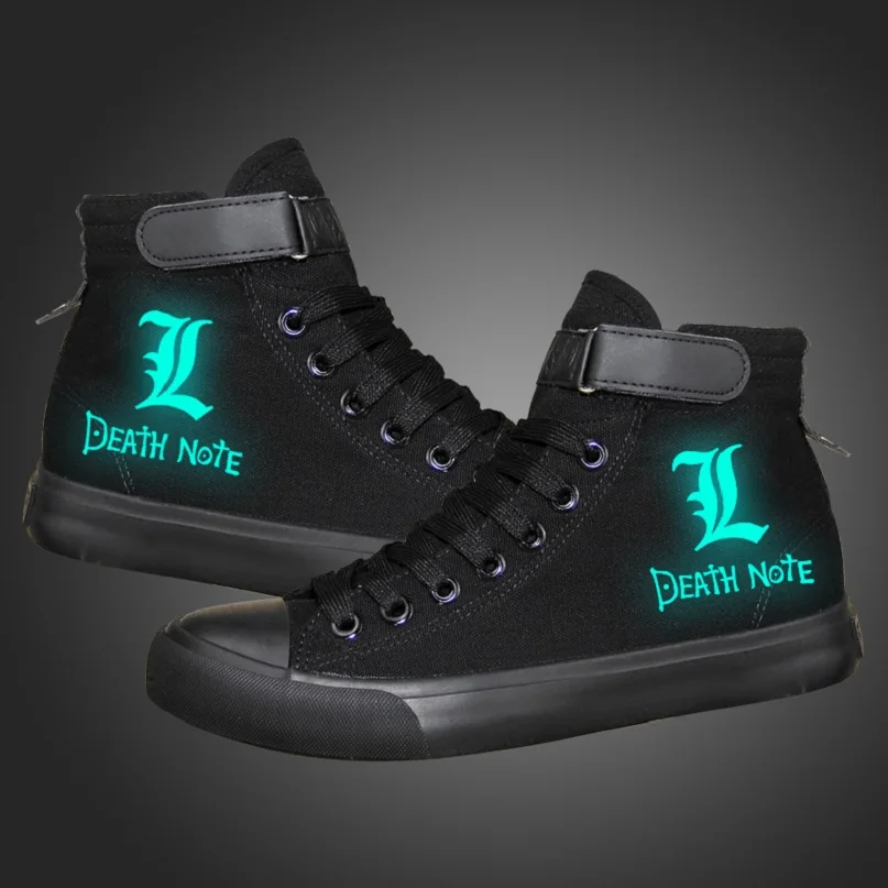 High-Q Unisex Anime Death Note Yagami Light Casual Canvas Shoes plimsolls High-Q Unisex Anime Death Note Yagami Light Casual Canvas Shoes plimsolls