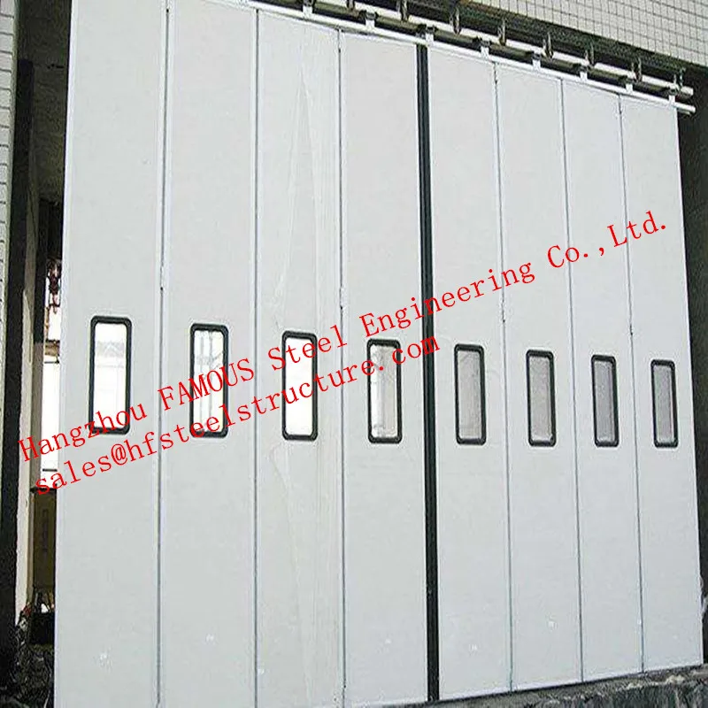 Industrial folding door 10