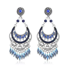 Серьги-капли для женщин, модное ювелирное изделие, Женские аксессуары, индийские этнические драгоценности, богемные большие серьги Brincos