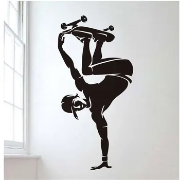 

Teenagers playing skateboard wall stickers living room children's youth room vinyl wall stickers home decoration painting 3YD13