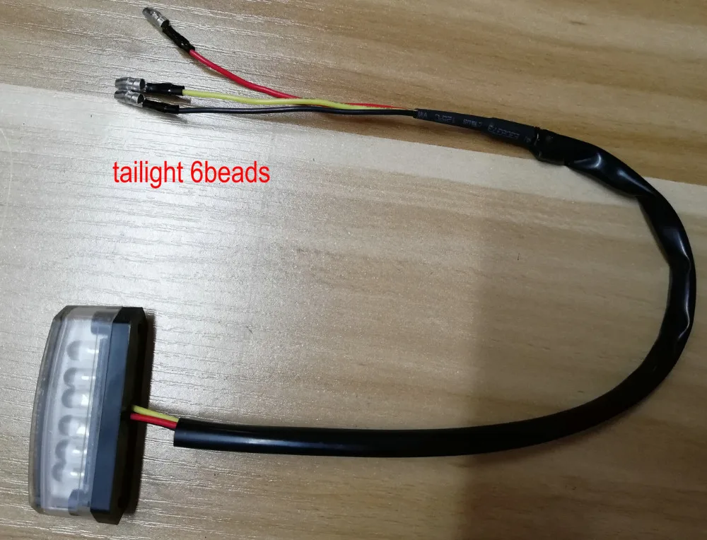 

led taillight rear lamp for electric scooter electric bike MTB ATV tricycle 12v 36v Rear Number License Plate Light brake light