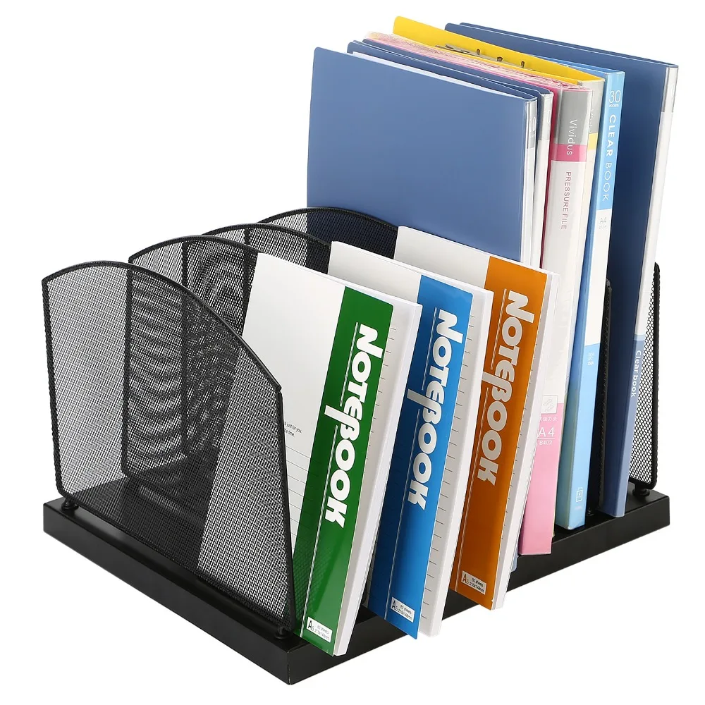 Practical Mesh Metal Letter Sorter Mail Document File Tray Desk Office File Organizer Storage Holder Black Stationery Office Supplies Envelopes Mailing Supplies Indigo Group Ch