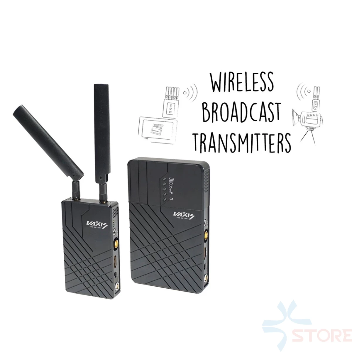 

Vaxis Storm 500ft SDI 5G HDMI Wireless Transmitter and Receiver System (150m) WDHI Long Range Professional Broadcast Cameara