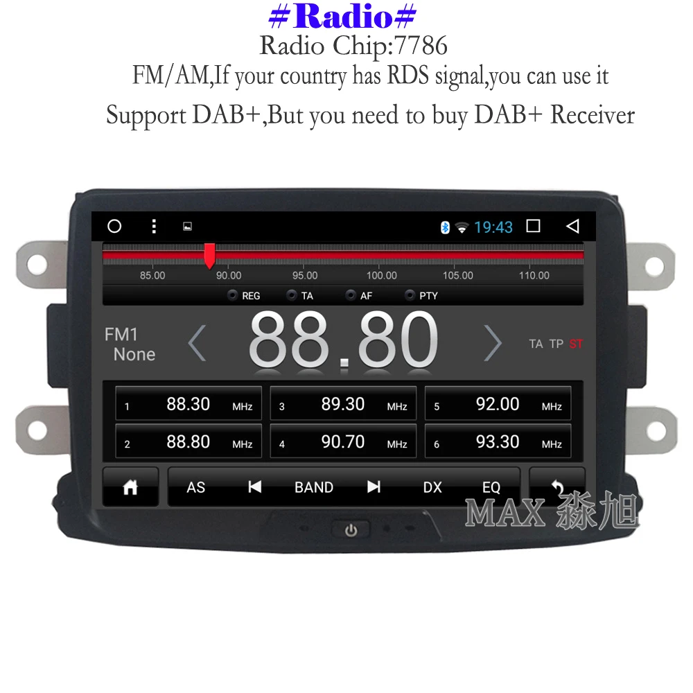 Discount MAX GPS Navigation System Car Radio Android 8.1.0 Car DVD Player For Renault Duster Logan Sandero/ Dacia Duster Dokker Autoradio 3