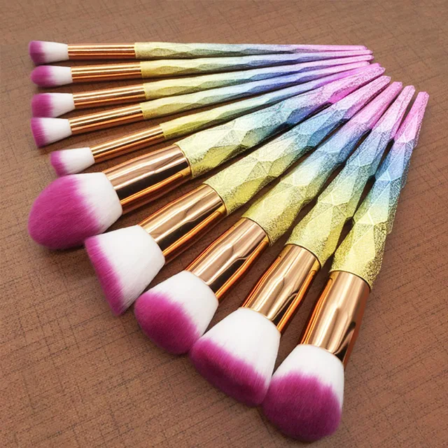 Unicornio Docolor Brochas De Colores Maquillaje Unicornio Brochas