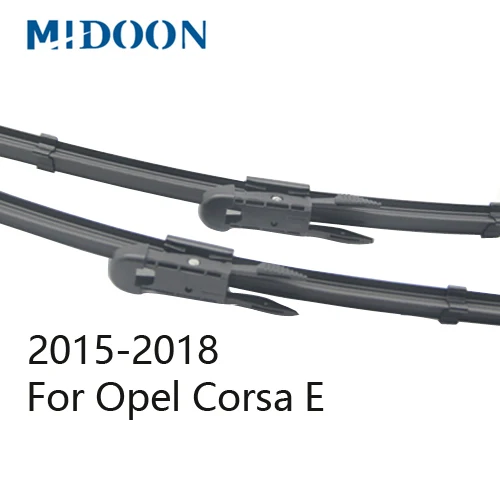 MIDOON Дворники для Opel Corsa C/Corsa D/Corsa E Точная посадка модель год от 2000 до - Цвет: 2015-2018 for E