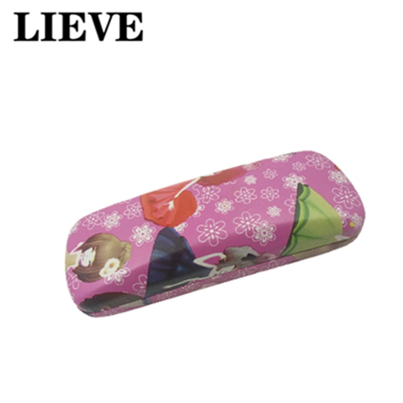 LIEVE Lovely Girl кожаный футляр для очков для женщин футляр для очков высокое качество солнцезащитные очки коробка аксессуары - Цвет: Розовый