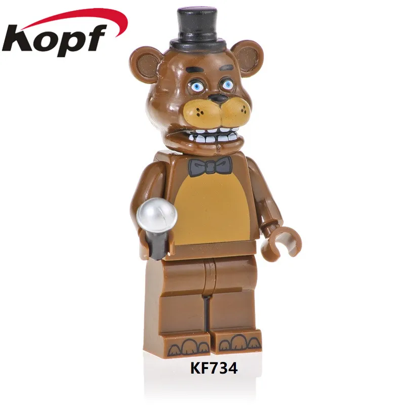 KF733 20 шт. строительные блоки Five Nights at Freddy's мультфильм фильм модель Ballonboy Фокси Золотой Фредди фигурки подарок игрушки для детей