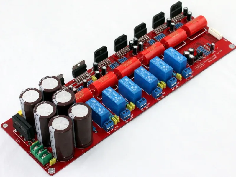 Бесплатная доставка TDA7294 + LM3886 5,1 канала AV плата стереоусилителя