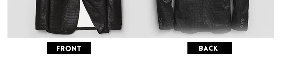 Весенняя Новинка натуральная кожа куртка Slim Fit костюм стиль для мужчин пояса из натуральной кожи пальто Мода крокодиловый принт кож