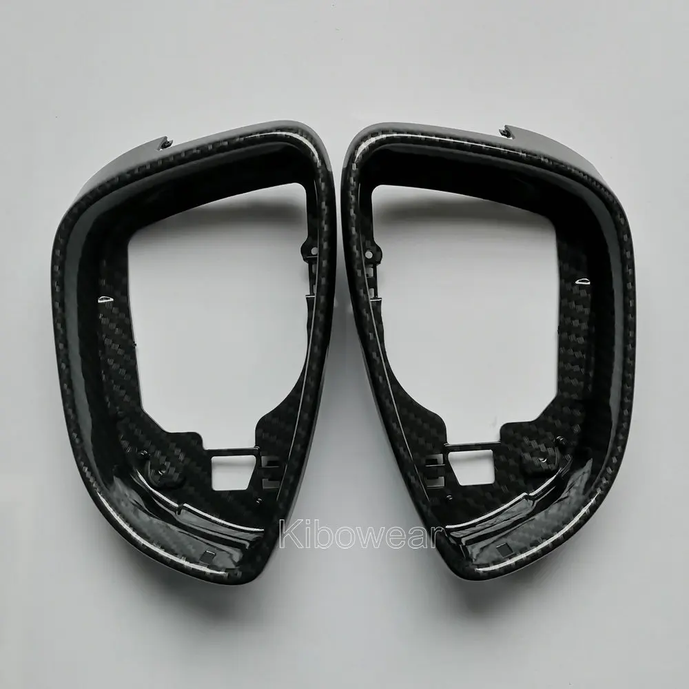 

Pair Side Wing Mirror Housing Frame Trim (carbon look) for Volkswagen Scirocco MK3 Passat B7 CC for Jetta MK6 EOS Beetle Replace