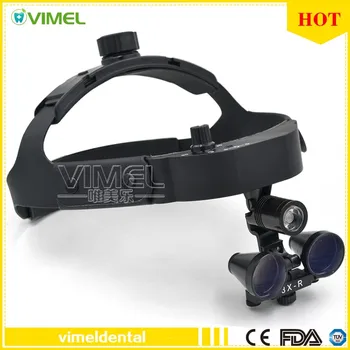 

CE Proved Dental Equipment Surgical Medical Dental Loupes Dental Glasses 3.5X 420mm +LED Head Light Lamp