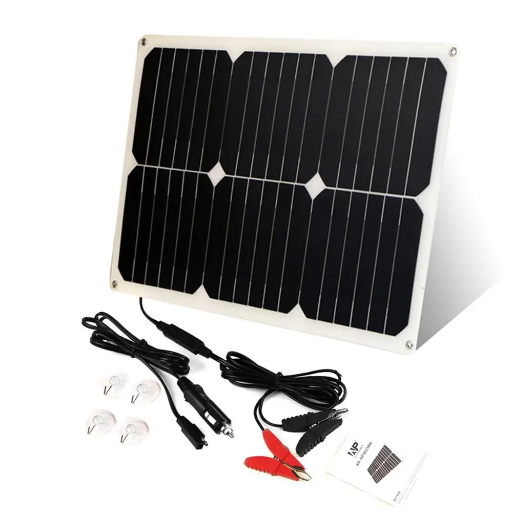 Solar Panel Car Charger 18W 18V Solar Car Battery