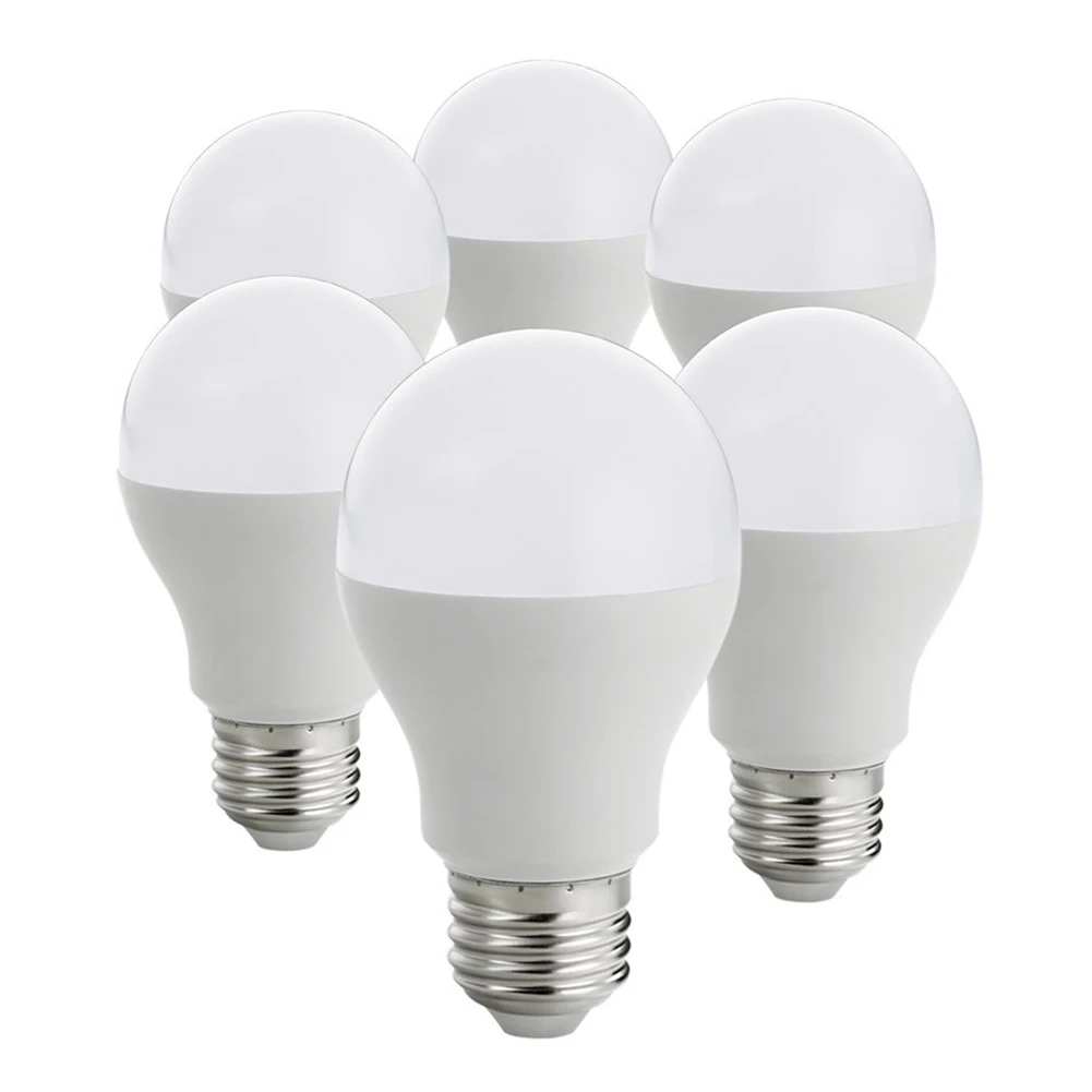 

LED Bulbs E27 Light Bulbs, A19 Globe Blub, 9W Equivalent to Traditional 60W Bulb, 3000k, Soft White (Pack of 6)