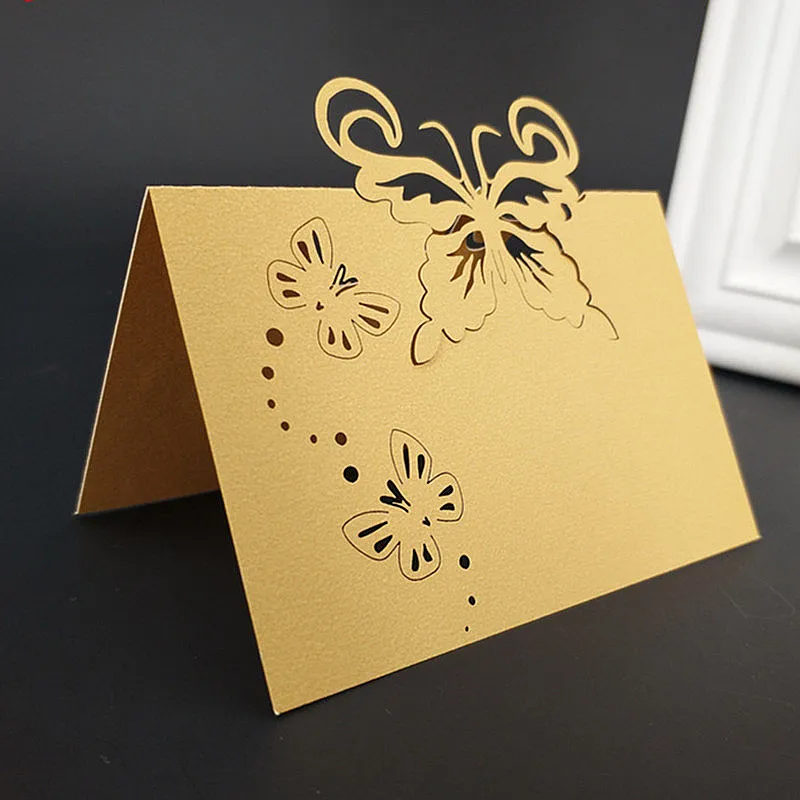 100Pcs Wedding Table Name Place Cards Blank Greeting Tags Tented Seating Small Tent Paper 7zSH086 | Дом и сад
