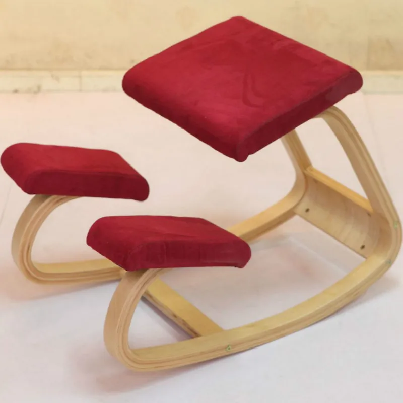 

Ergonomic Kneeling Chair Stool Furniture Rocking Wooden Kneeling Computer Posture Chair Design Correct Posture anti-myopia Chair