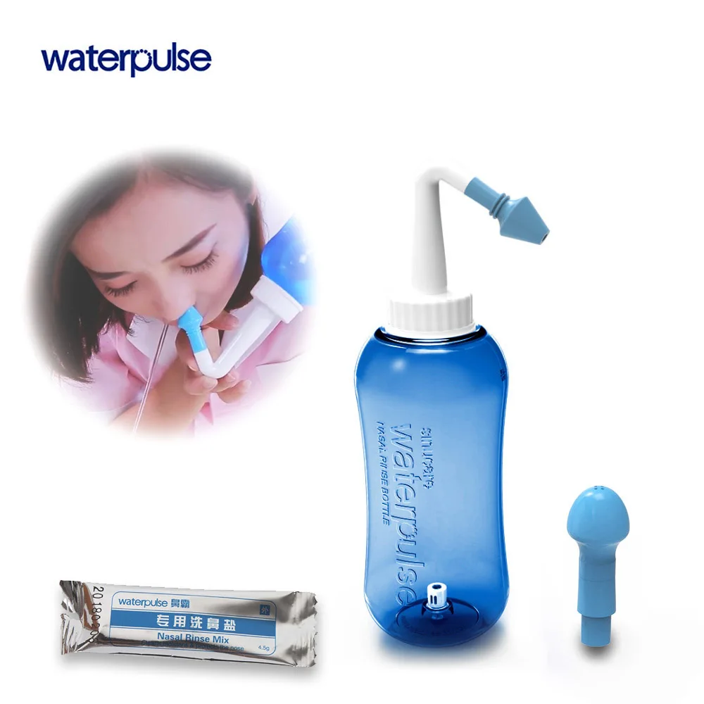 

Nasal Irrigation Physiological Saline 500ml/300ml Nose Wash Bottle and 4.5g/2.7g*10pack Rinse Mix Salt Set Portable Allergies