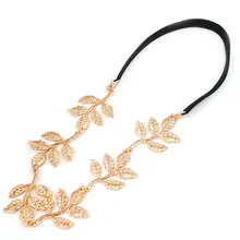 Lgfm- фестиваль золотых листьев Grecian гирлянда хиппи Лоб головная повязка для волос