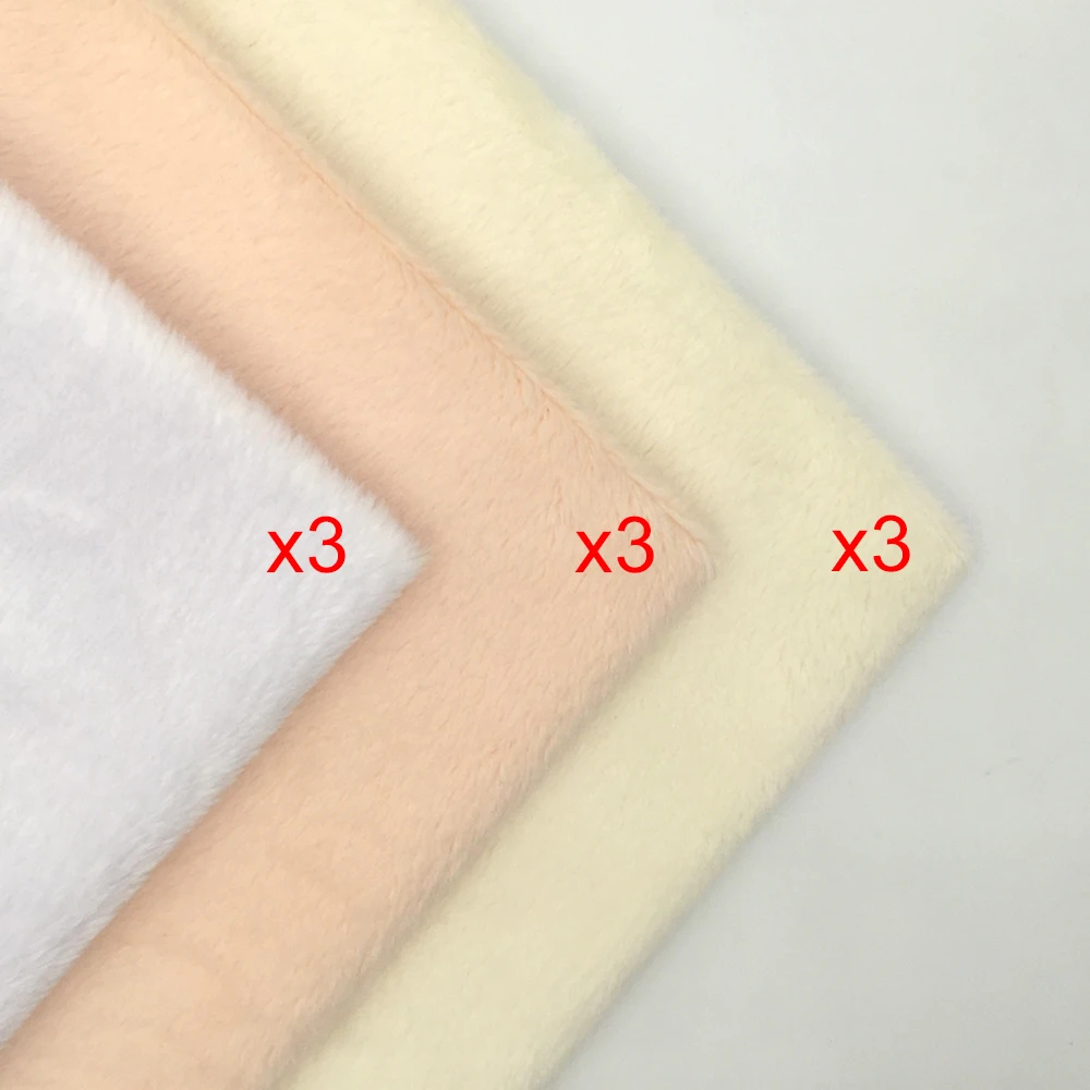 ZYFMPTEX новая группа 9 шт./лот, полиэстер, плюшевая ткань для лоскутного шитья, детские кроватки, подушки, одеяло, швейный материал
