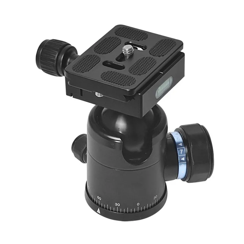 

1 Pcs Tripod Ball Head Panorama Aluminium Alloy 360 Degree Rotation for DSLR Camera IJS998