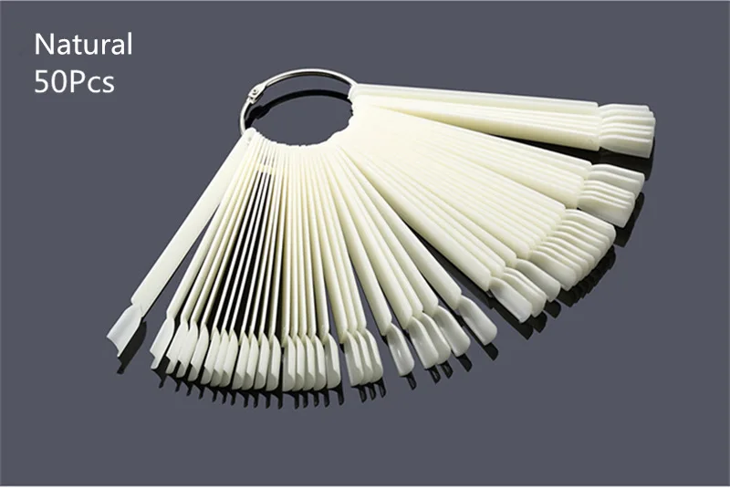 

Elegant French Manicure 50pcs/set False Nail Artificial Fake Nails Art Acrylic Manicure Tools Nail Presentation Tool