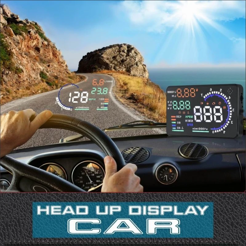 

For Hyundai Genesis 2015 2016 Car HUD Safe Drive Display - Refkecting Windshield Head Up Display Screen Projector