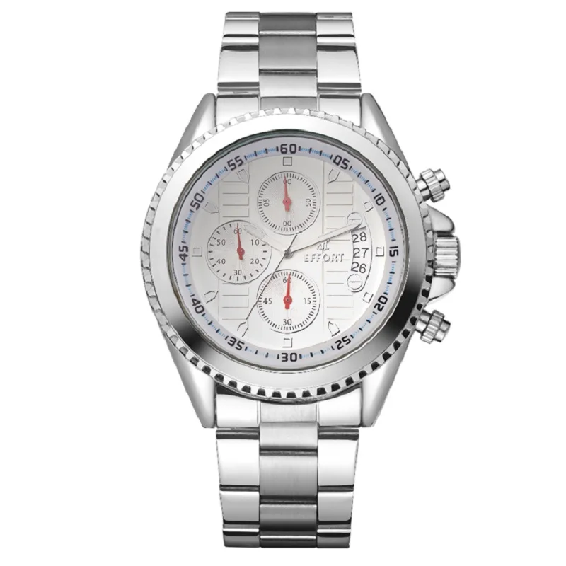 

EFFORT Men Top Brand Luxury Quartz Watches Military Chronograph 6 Hands 24 Hours Men Stainless steel Whatches Relogio Masculino