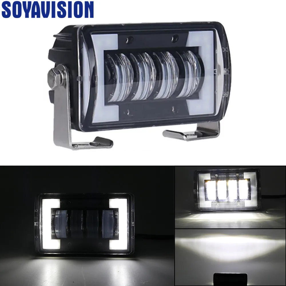 

24W Car Headlight Auto Driving Halo Fog Light Car Led Working Light DRL for 4WD ATV SUV UTV UTE Off Roads Lights Head Lamp 12V