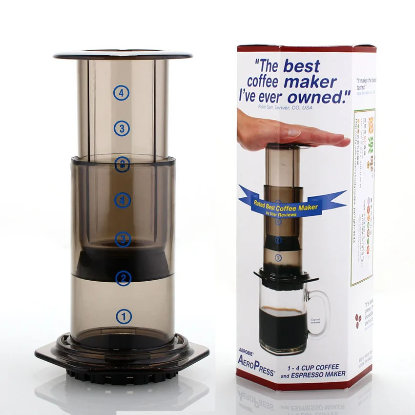 High quality Aeropress DIY Coffee maker with 350pcs Filter aeropress coffee maker tool