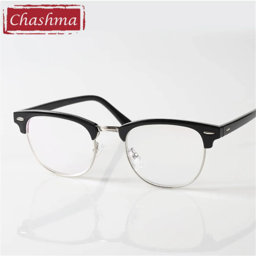 Chashma Brand Half Rimmed Eyewear Large Frame Women and Men Classic