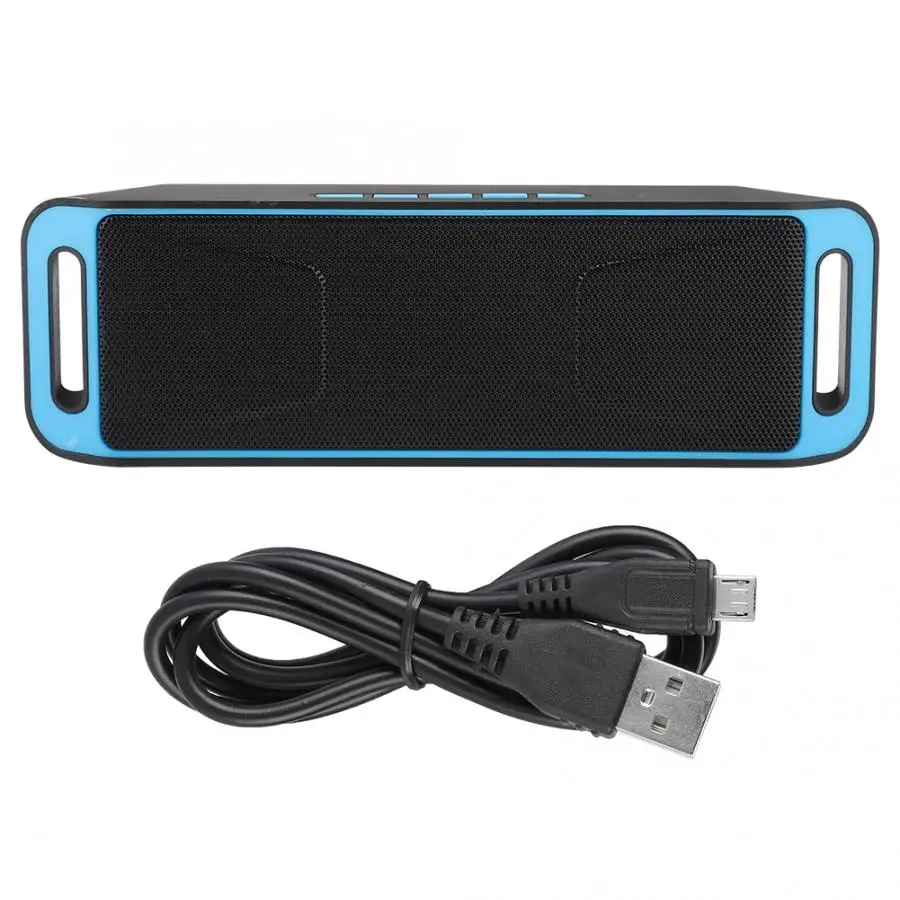 

Wireless Bluetooth Speaker Outdoor Car Portable Dual-horn Subwoofer Multi-function Speaker Blue Wireless Speaker