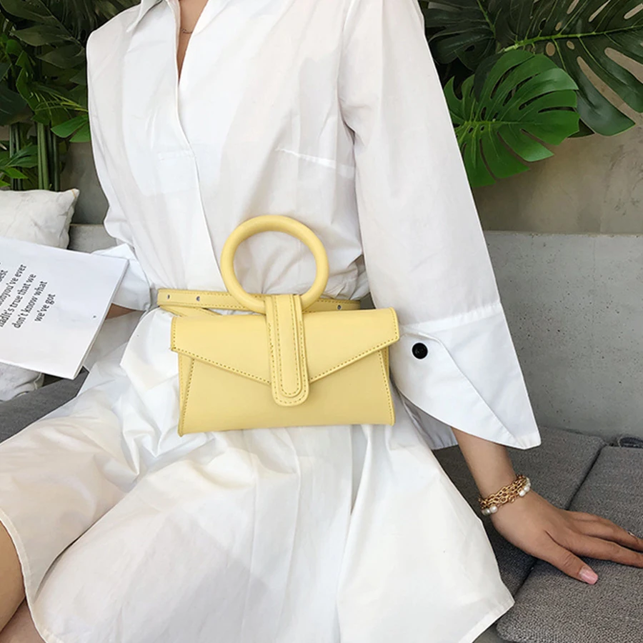  Fluorescent Color Envelope Bag For Ladies Retro High Quality Pu Leather Handbags Female Wome Elegan - 33040560818
