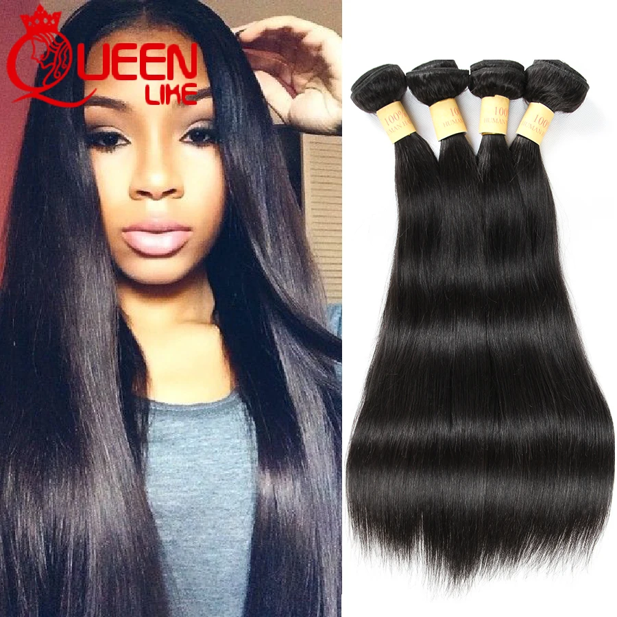 Mink Peruvian Straight Virgin Hair 4 Bundles Ali Queen Hair Products Human Hair Weave Unprocessed Peruvian Virgin Hair Straight