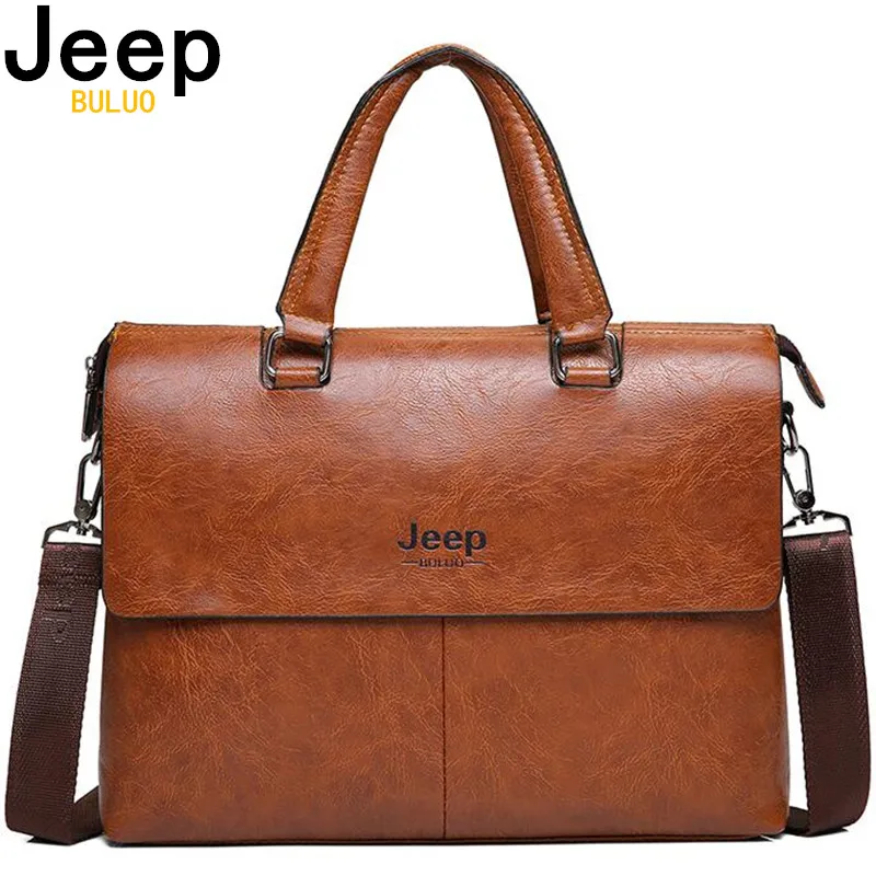 Мужской модный портфель jeep buluo цвет хаки сумка для документов ноутбука 13&quot с