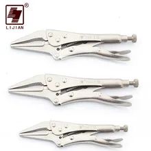 LIJIAN " 6" " длина рот фиксирующие плоскогубцы головка рыбы сварочный зажим трубы фиксированный сантехник инструмент Ferramentas остроконечные кромки плоскогубцы