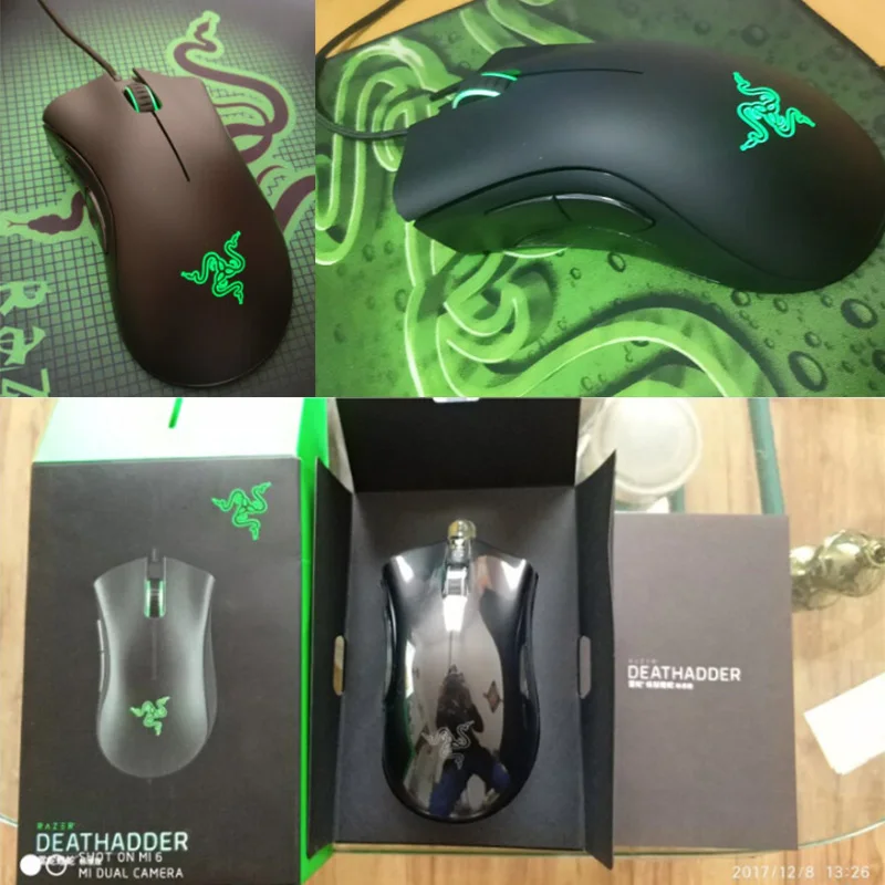 Новая Оригинальная Проводная игровая мышь razer DeathAdder Elite 16000 dpi, оптический сенсор, эргономичная, независимо программируемая игровая мышь