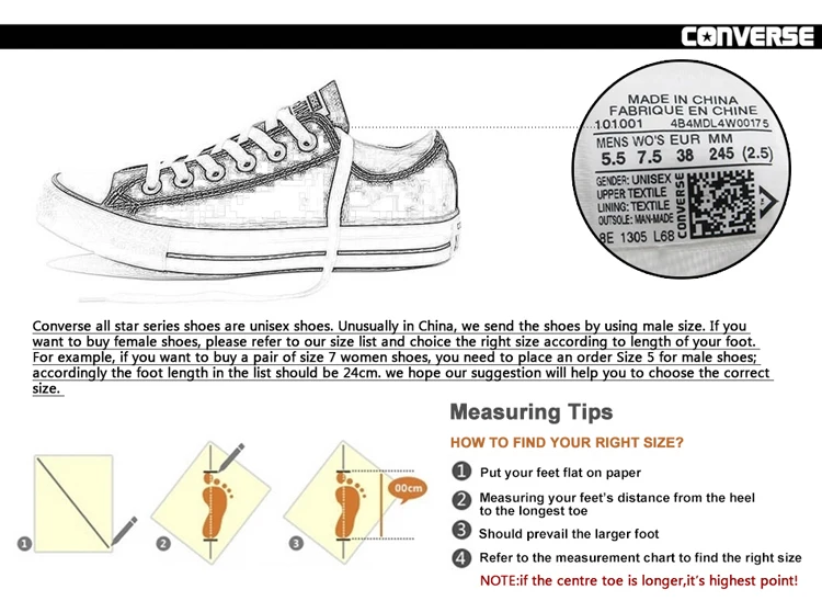 how to know if converse shoes is original